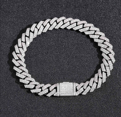 10MM RHOMBUS CUBAN BRACELET