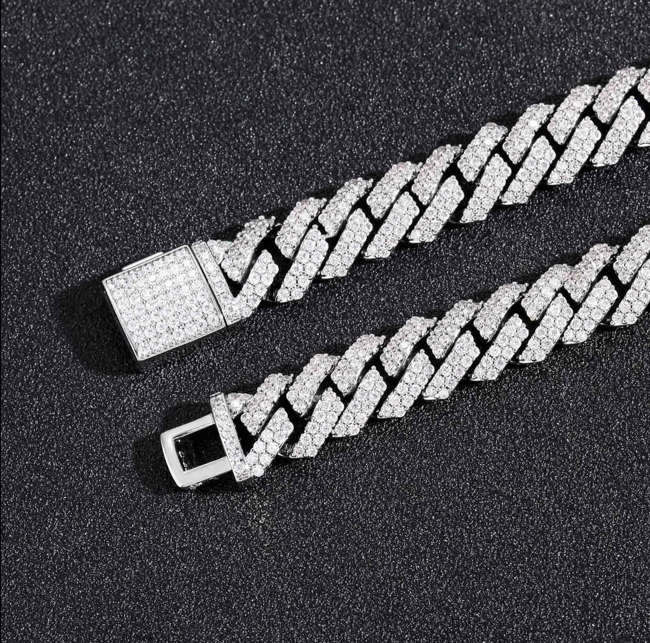 10MM RHOMBUS CUBAN BRACELET